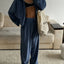 Ensemble de Sweat à Capuche et Pantalons en Velours pour Femmes