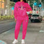 Conjunto de chándal de lujo para mujer de dos piezas en talla grande