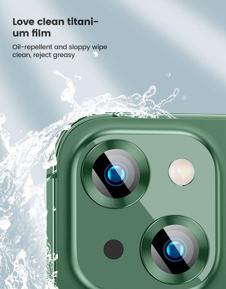 Titanium Alloy HD Camera Lens Protector for iPhone 12/13/14 Series - 9H Scratch-Resistant - Korvel