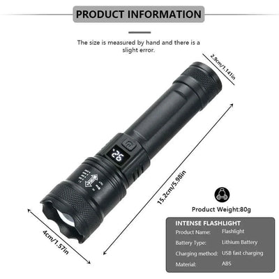 High Power LED Tactical Flashlight with USB Charging