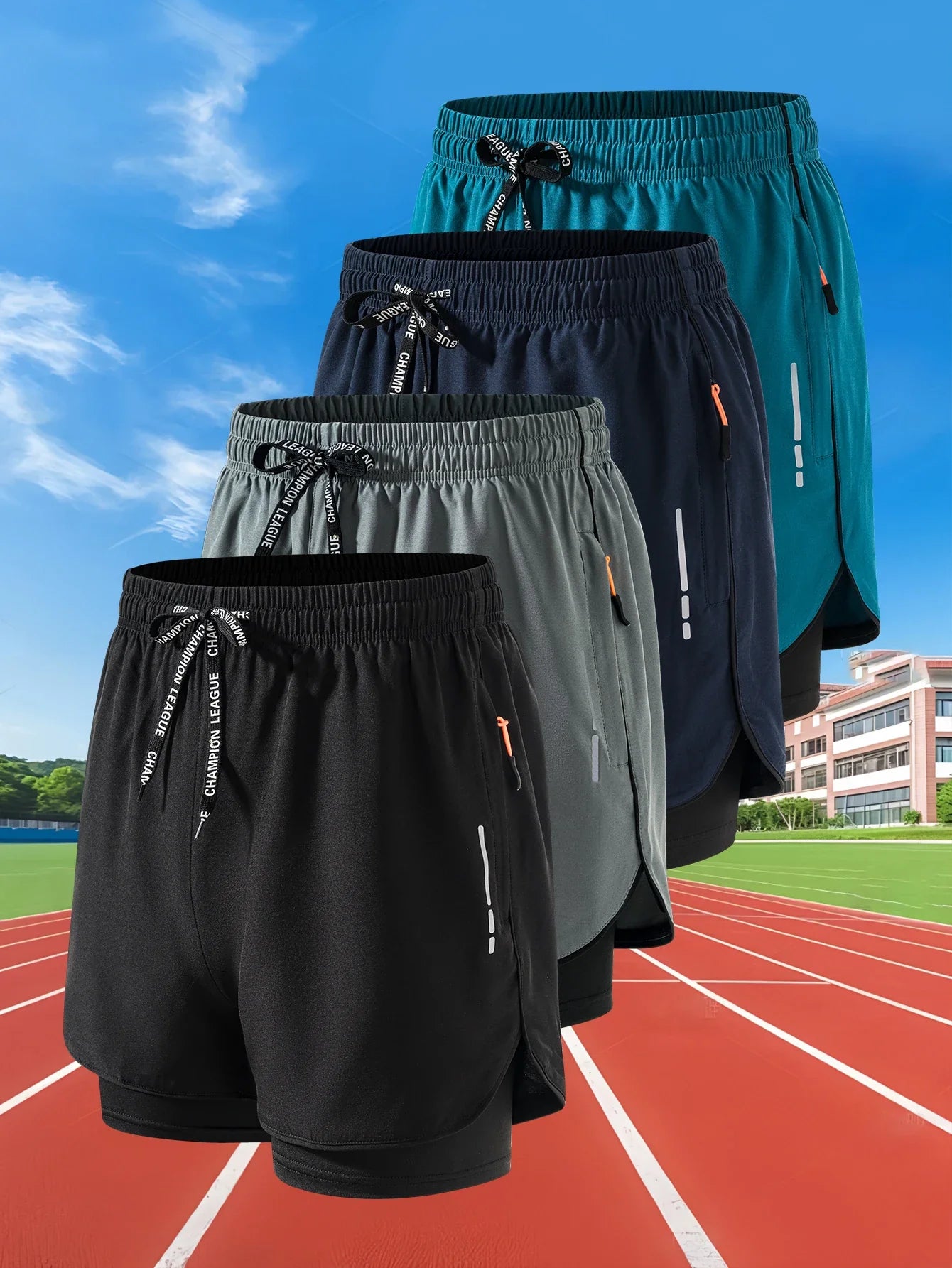 Shorts de course premium pour hommes