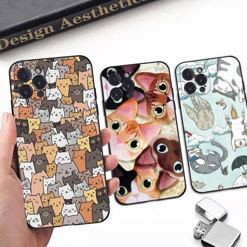 Cat Art Phone Case for iPhone - Clear Protective Cover