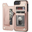 Premium Leather Retro Card Holder Flip Cover for iPhone