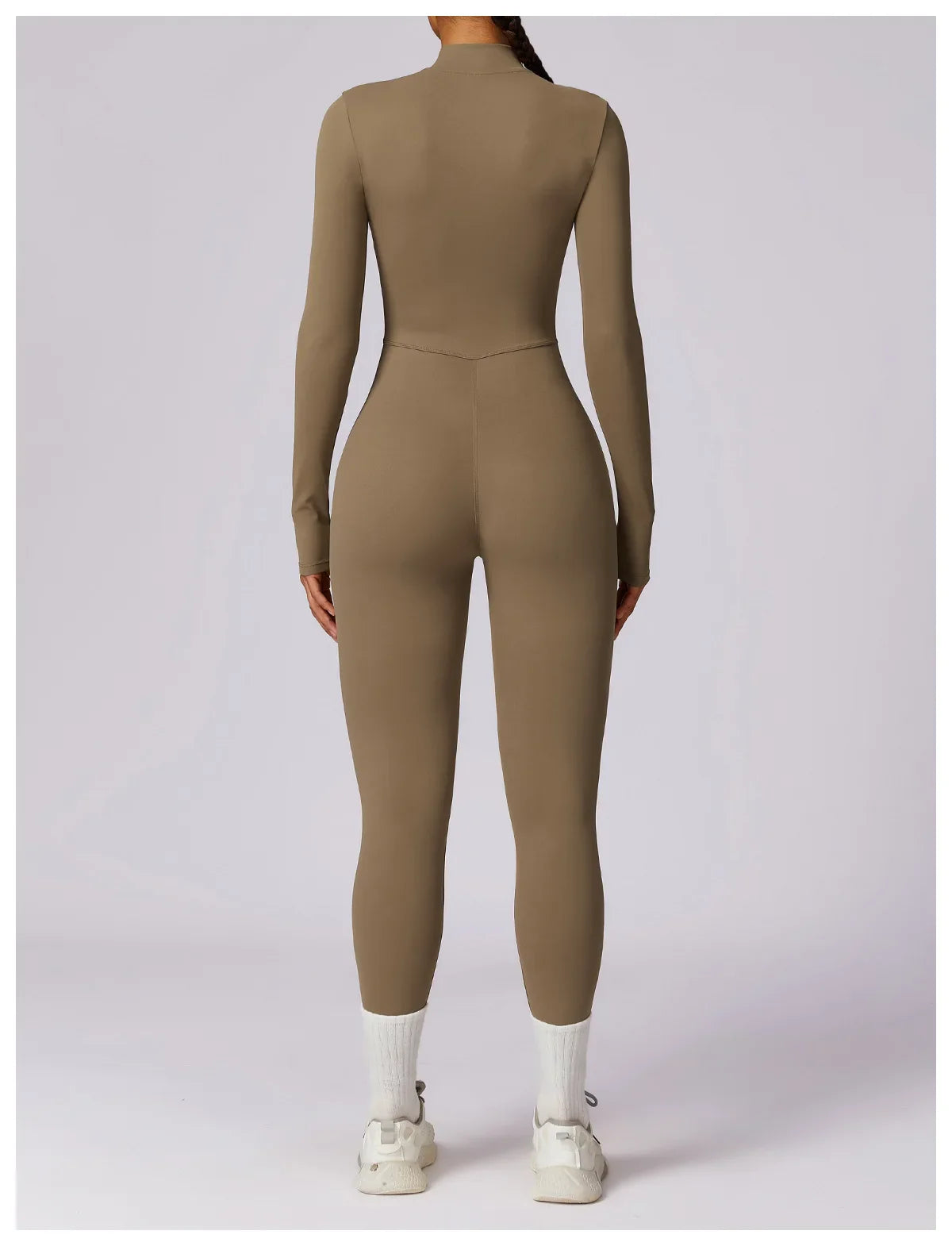 Premium Long Sleeved Yoga Jumpsuit with Zipper