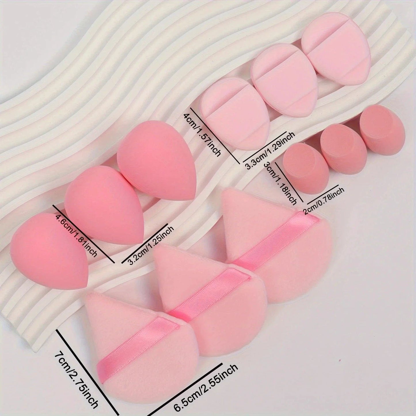 Juego de 12 Esponjas de Maquillaje Multiusos