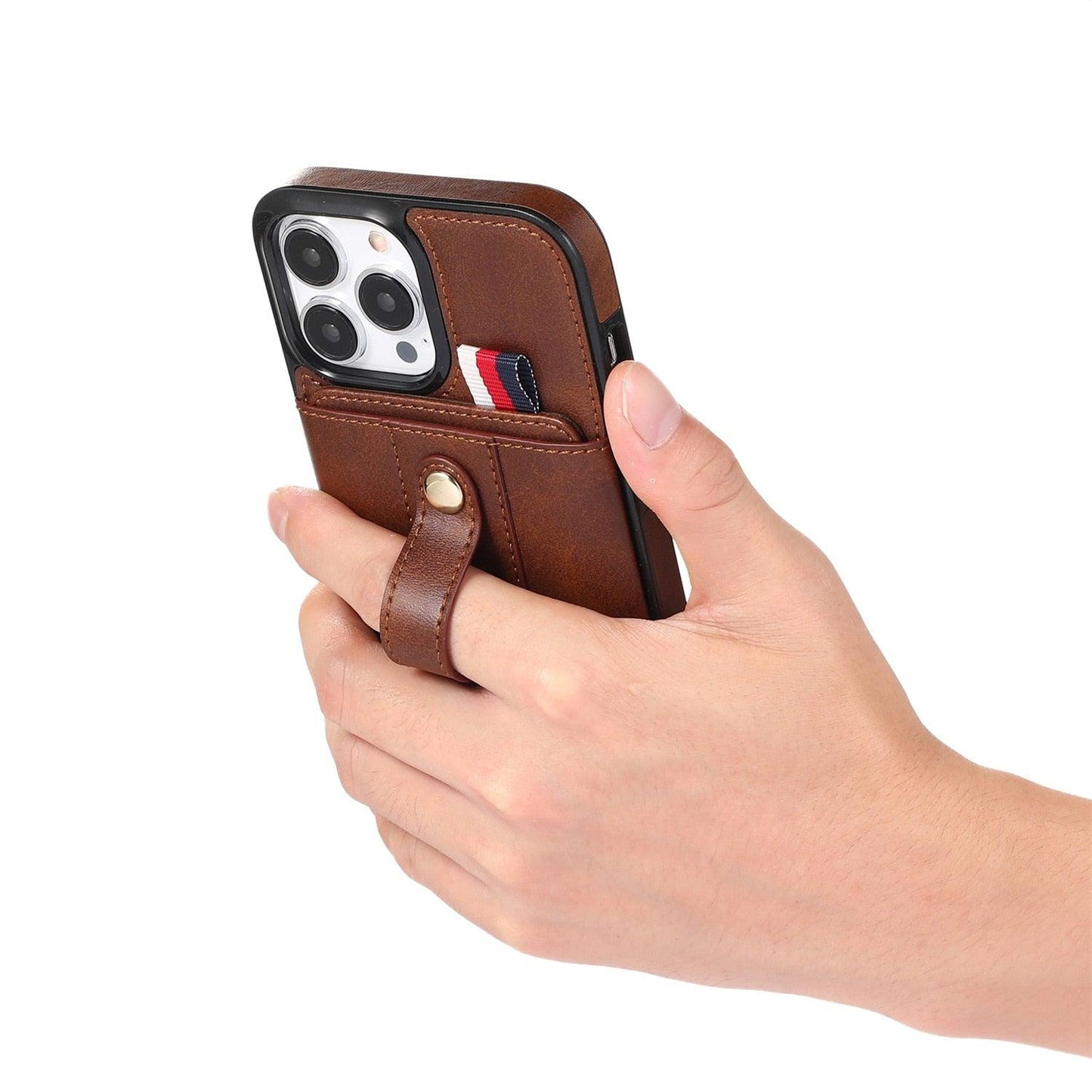 Coque de téléphone en cuir PU premium pour iPhone 14/13/12/11 Series