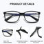 Lunettes de lecture carrées tendance BARCUR - Légères et élégantes