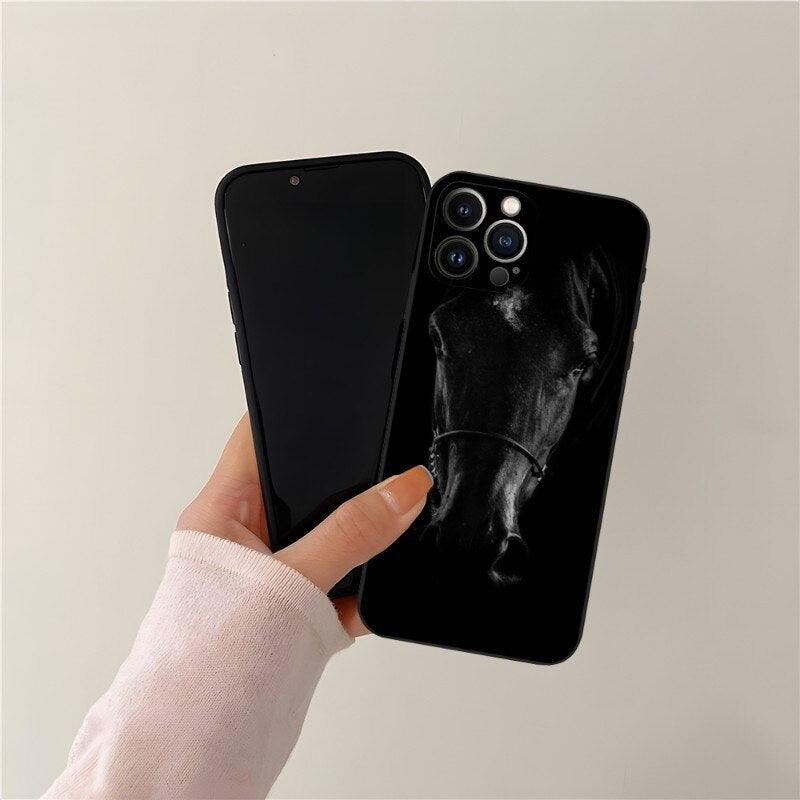 Trendy Horse Print Phone Case for iPhone Models