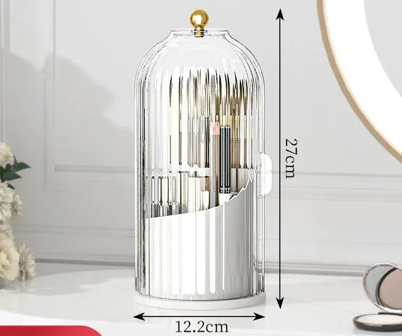 Organisateur de pinceaux de maquillage Rollabrush 360° avec rangement pour rouges à lèvres