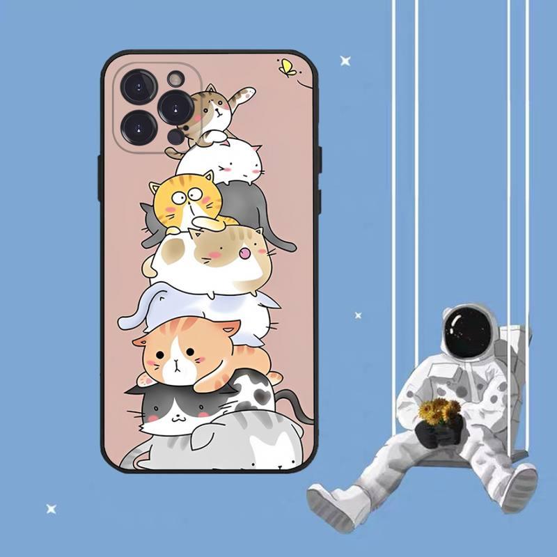 Cat Art Phone Case for iPhone - Clear Protective Cover