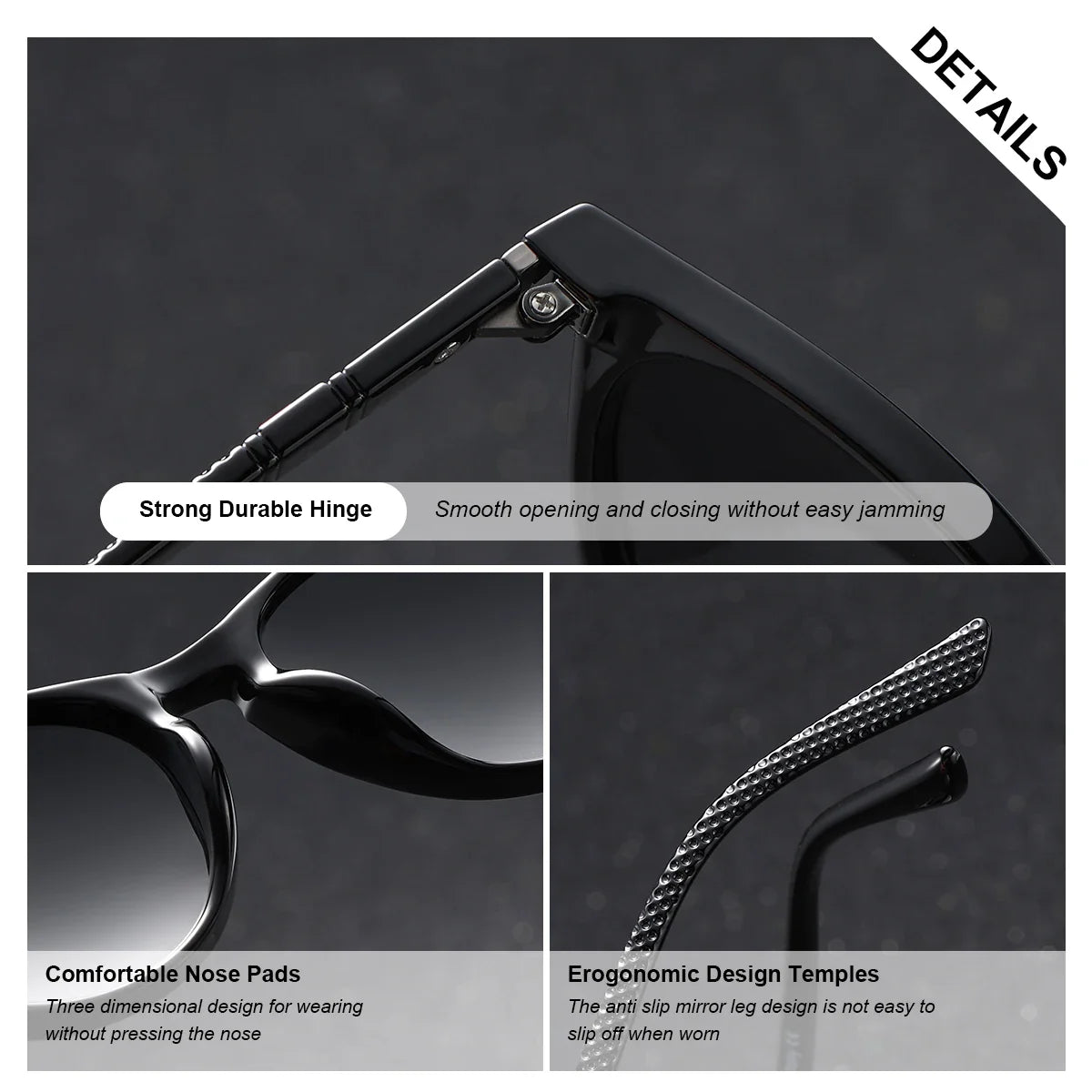 Lunettes de soleil rondes roses BARCUR pour femmes