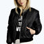 Chaqueta Bomber O-Cuello Vintage Chic: Esencial Atemporal de Otoño