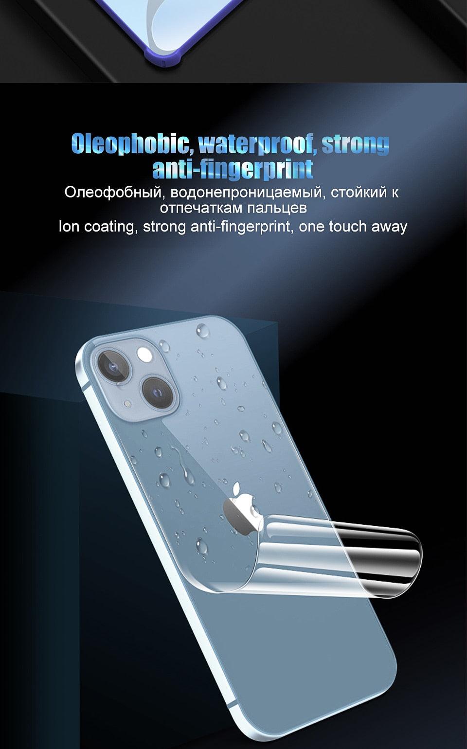Premium Full Cover Back Film for iPhone Models