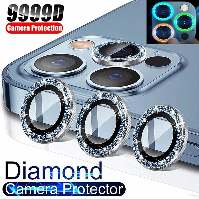 Cubierta de cámara de vidrio templado 9H para iPhone - Protección premium