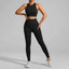 Seamless Ribbed High Waisted Yoga Set