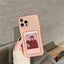 Transparent Card Slot Holder Case for iPhone Models