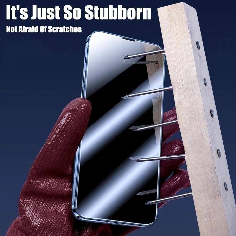 Protector de Pantalla de Vidrio Templado de Cubierta Completa de 4 Paquetes para iPhone