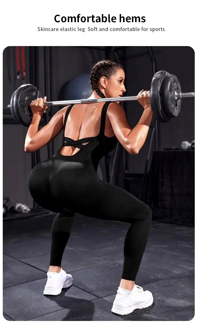 Mono de Yoga Bodycon Sin Espalda FlexiFit