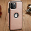 Coque de téléphone en cuir PU de luxe pour iPhone - Protection élégante
