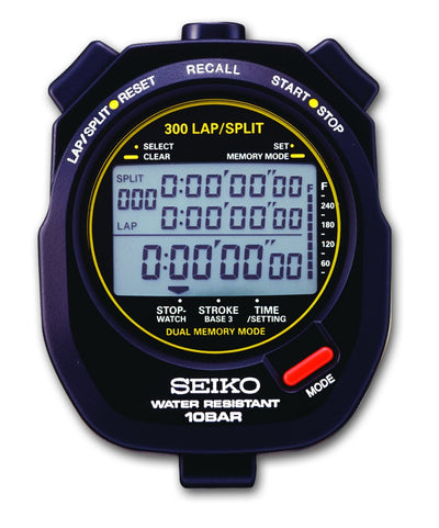 SEIKO S141 Stopwatch - 300 Lap Memory & Advanced Features - Korvel