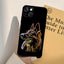 Cartoon German Shepherd Phone Case for iPhone Models
