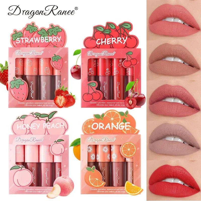 Mini Velvet Matte Lip Gloss Set - 4 Piece Collection