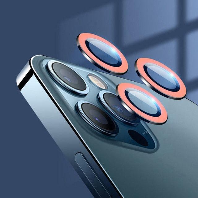 Cubierta de cámara de vidrio templado 9H para iPhone - Protección premium