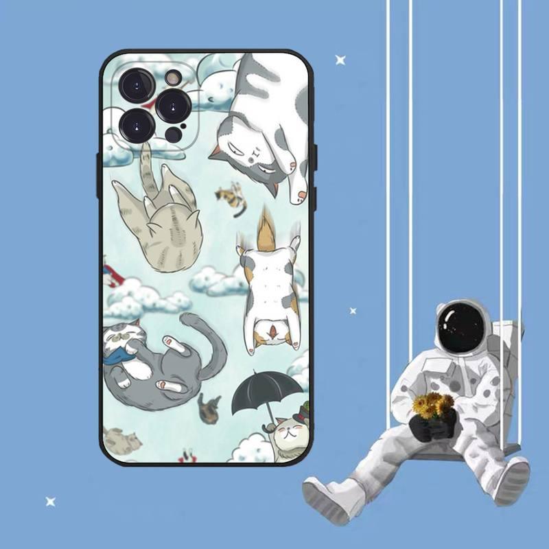 Cat Art Phone Case for iPhone - Clear Protective Cover