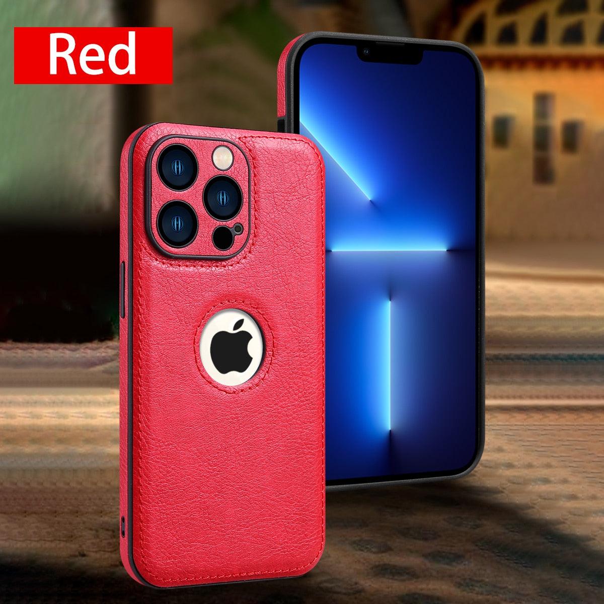 Luxury Leather Case for iPhone - Premium PU Leather Protection