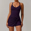 Robe de tennis EcoSport Femme à col en V avec soutien-gorge et shorts