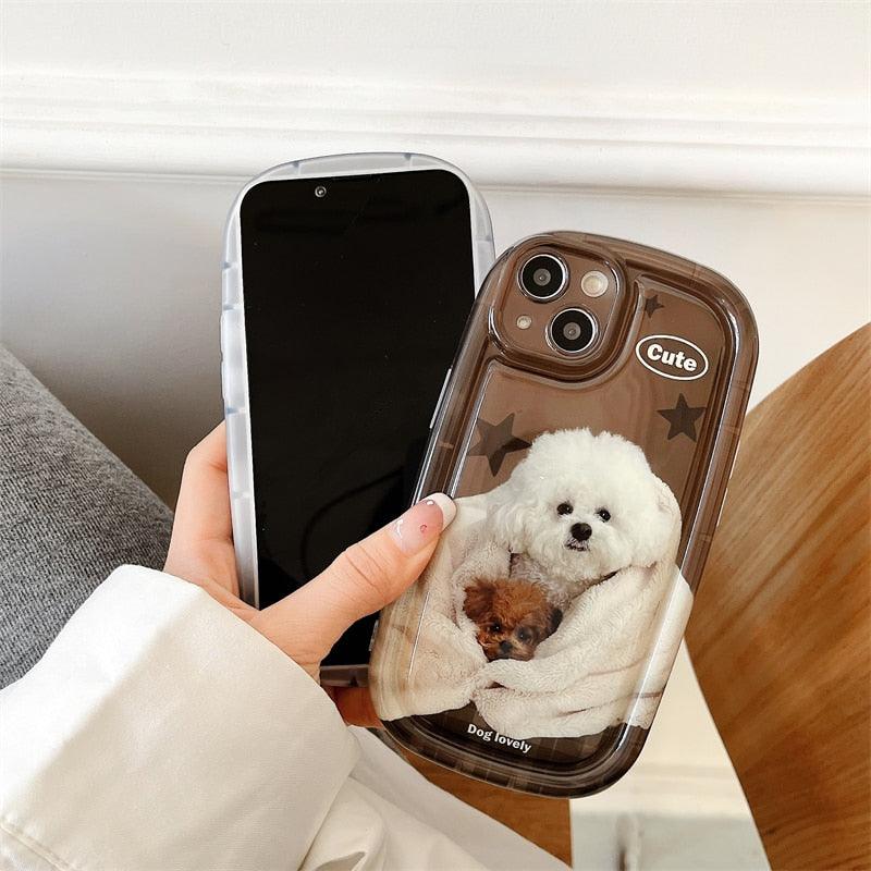 Funda suave de cuadrícula escocesa linda para iPhone 14/13/12/11