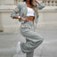 Costume de blazer et pantalon large 2 pièces pour femmes