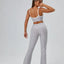 FlareLift Yoga Set: High-Waist Pants & Backless Bra