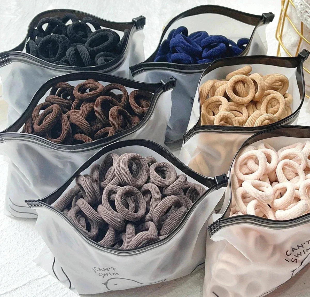 Colorful Kids Elastic Hair Bands - 20/50pcs Set