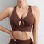 Top Corto de Yoga con Cuello Halter SOISOU con Almohadillas Removibles