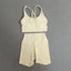 Women's Cross Back Yoga Set with Pockets