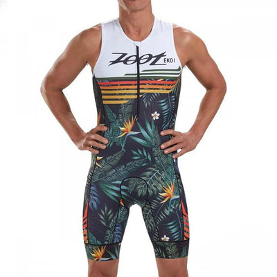 Zootekoi Men's Breathable Sleeveless Jacket for Triathletes