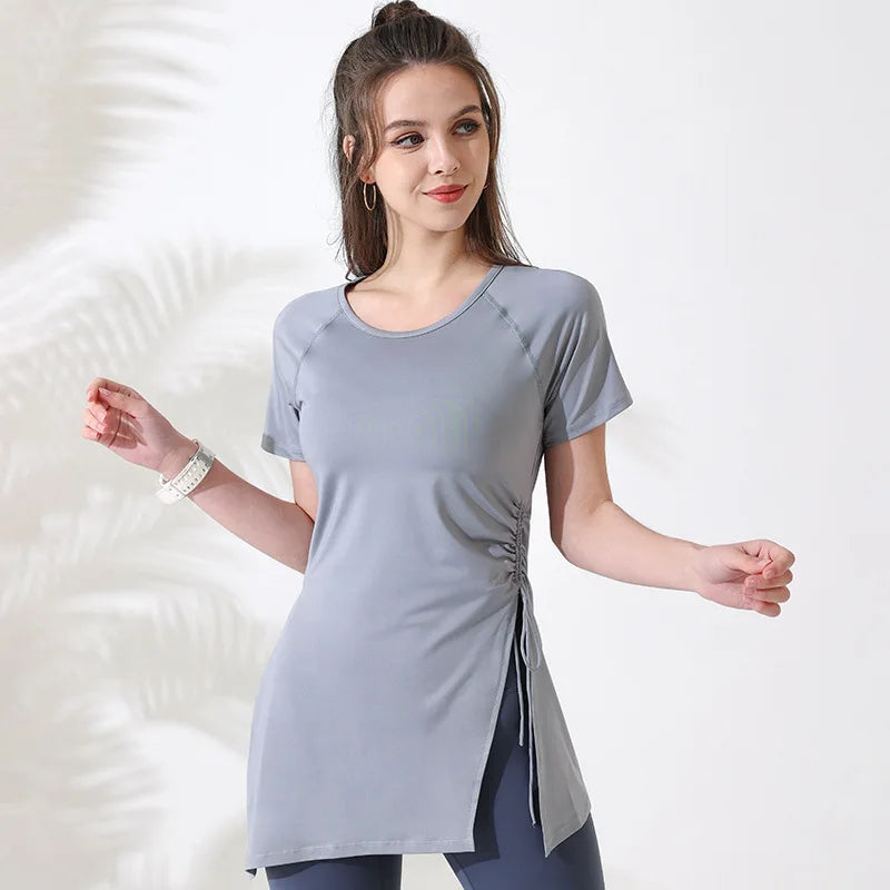 Top de Yoga para Mujeres FlexFit con Cuerdas Laterales Ajustables