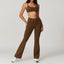 Ensemble de yoga pour femmes en 2 pièces : top court et leggings