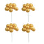 Medium Golden Balloon Clusters - 7" Long