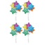 Star Balloon Clusters - Primary Colors - 12 or 36 Count