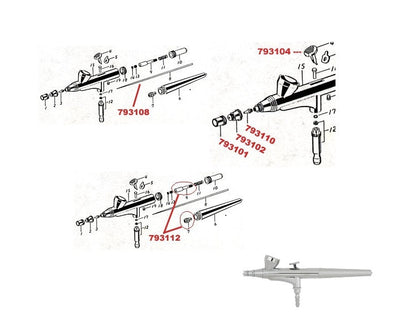 Premium Airbrush Accessories for Single Action Guns
