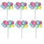 Medium Pastel Balloon Clusters - 7" Long