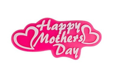 Happy Mother's Day Heart Plaque Cake Toppers - 12 or 72 Pieces