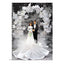 Flowering Love Cake Topper D788, 9" High
