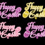 Happy Easter Decorative Plaques - 3" | 12 or 48 Count