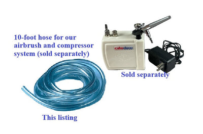 Clear Airbrush Hose for Cake Decorating, 10 Feet
