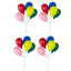 Large Party Balloon Bunch Cluster - Vibrant Colors