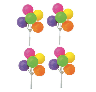 Neon Balloon Clusters - Vibrant Party Essentials