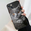 Funda Elegante de Gato British Shorthair Gris para Modelos de iPhone